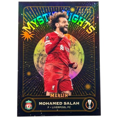 Mohamed Salah 2023-24 Topps Merlin Chrome - Mystic Nights GOLD 26/50 #MN-3 Liverpool FC