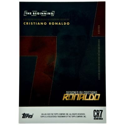 Cristiano Ronaldo 2020 Topps X CR7 - The Beginning Card