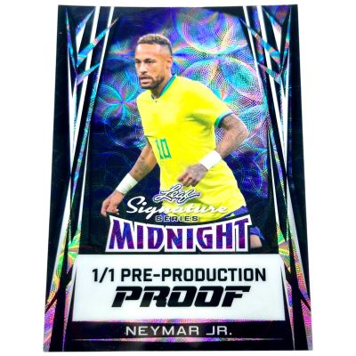 Neymar Jr. 2025 Leaf Signature Series - Midnight Kaleidoscope 1/1 Pre-Production Proof Brazilia