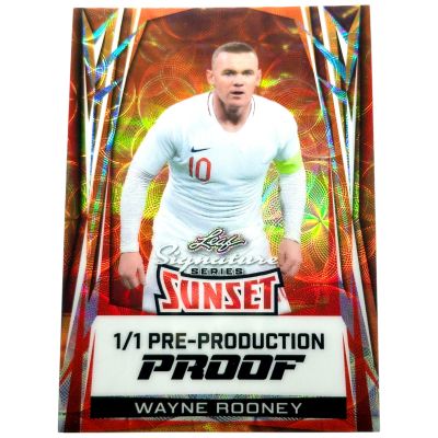 Wayne Rooney 2025 Leaf Signature Series - Sunset Kaleidoscope 1/1 Pre-Production Proof Anglia