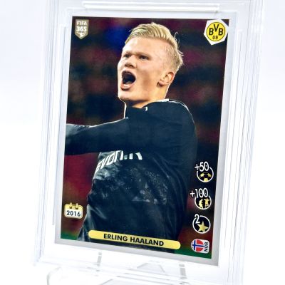 Erling Haaland 2020-21 Panini FIFA 365 Stickers #8 AP 9.5 Borussia Dortmund