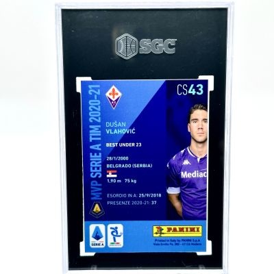 Dusan Vlahovic 2020-21 Panini Serie A Celebration Best under 23 MVP Red 080/149 #43 SGC 10 AC Fiorentina
