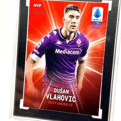 Dusan Vlahovic 2020-21 Panini Serie A Celebration Best under 23 MVP Red 080/149 #43 SGC 10 AC Fiorentina