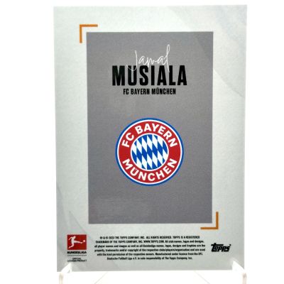 Jamal Musiala 2022-23 Topps Bundesliga Stars of the Season- ORANGE 11/25 Bayern Munchen