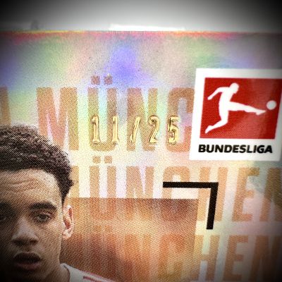 Jamal Musiala 2022-23 Topps Bundesliga Stars of the Season- ORANGE 11/25 Bayern Munchen