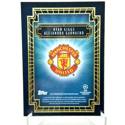 Ryan Giggs & Alejandro Garnacho 2023-24 Topps Deco UCC - BLUE 41/49 Rookie RC Manchester United