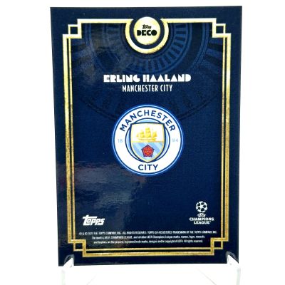 Erling Haaland 2023-24 Topps Deco UCL - BLUE 34/49 Manchester City