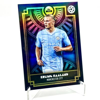 Erling Haaland 2023-24 Topps Deco UCL - BLUE 34/49 Manchester City