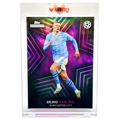 Erling Haaland 2023-24 Topps Knockout UCL - PURPLE 05/25 Manchester City