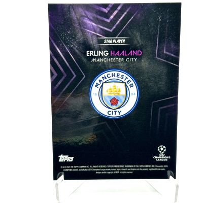 Erling Haaland 2023-24 Topps Knockout UCL - PURPLE 05/25 Manchester City