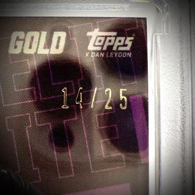 Lionel Messi 2022-23 Topps Gold UCL x Dan Leydon - PURPLE 14/25 PSG