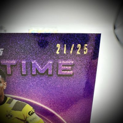 Jude Bellingham 2022-23 Topps Showtime UCC - PURPLE 21/25 Borussia Dortmund