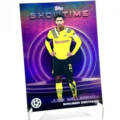 Jude Bellingham 2022-23 Topps Showtime UCC - PURPLE 21/25 Borussia Dortmund
