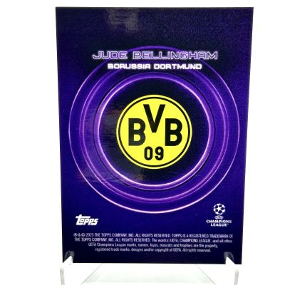 Jude Bellingham 2022-23 Topps Showtime UCC - PURPLE 21/25 Borussia Dortmund