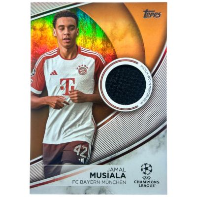 Jamal Musiala 2023-24 Topps UEFA Club Competitions - ORANGE RELIC 15/25 #TS-JM Bayern Munchen