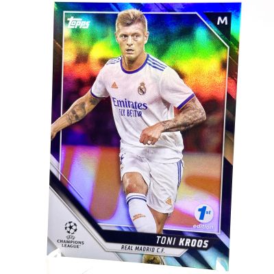 Toni Kroos 2021-22 Topps UEFA Champions League 1st Edition BLACK FOIL 03/10 #13 Real Madrid