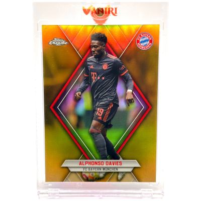 Alphonso Davies 2022-23 Topps Chrome Bayern Munchen - ORANGE 03/10 #BAY-AD