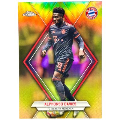 Alphonso Davies 2022-23 Topps Chrome Bayern Munchen - ORANGE 03/10 #BAY-AD
