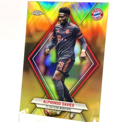 Alphonso Davies 2022-23 Topps Chrome Bayern Munchen - ORANGE 03/10 #BAY-AD