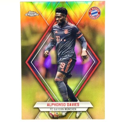 Alphonso Davies 2022-23 Topps Chrome Bayern Munchen - ORANGE 03/10 #BAY-AD