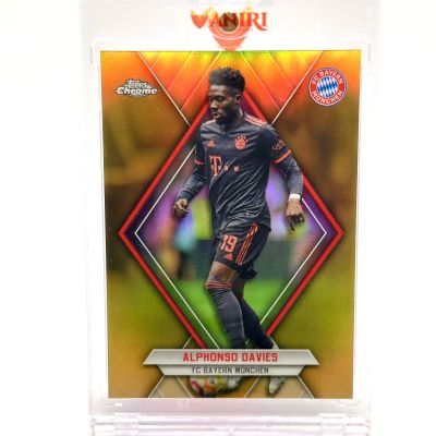 Alphonso Davies 2022-23 Topps Chrome Bayern Munchen - ORANGE 03/10 #BAY-AD
