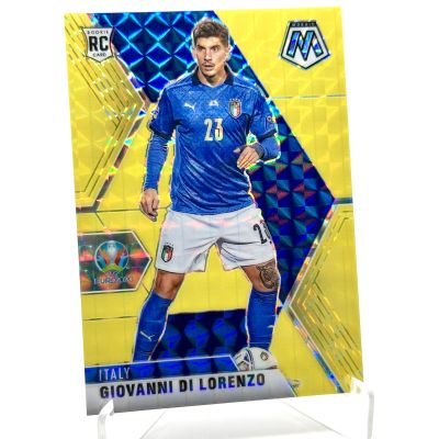 Giovanni Di Lorenzo 2020-21 Panini Mosaic UEFA Euro 2020 - Rookie RC GOLD Fluorescent Mosaic 03/10 #137 Italy