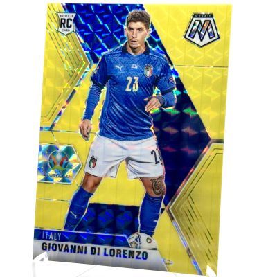 Giovanni Di Lorenzo 2020-21 Panini Mosaic UEFA Euro 2020 - Rookie RC GOLD Fluorescent Mosaic 03/10 #137 Italy
