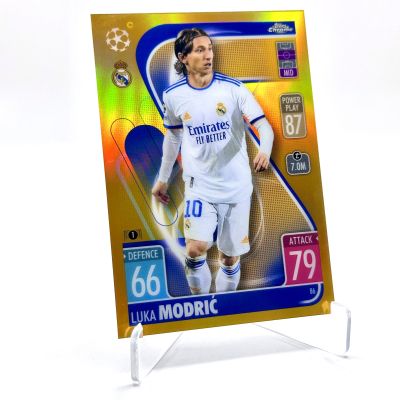 Luka Modric 2021-22 Topps Chrome Match Attax UEFA - GOLD 08/50 #86 Real Madrid