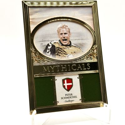 Peter Schmeichel 2023-24 Futera Unique World Football - 23KT Gold Plated MYTHICALS 02/09 #MYG31 Denmark