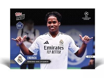 Endrick 2024-25 Topps Now - Wonderkid Joins Real Madrid RC #142